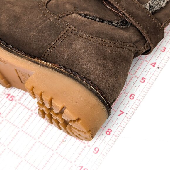 Pajar Canada Women Faux Shearling Brown Leather Snow Winter Boots 9-9.5US EUR40 - Picture 6 of 8